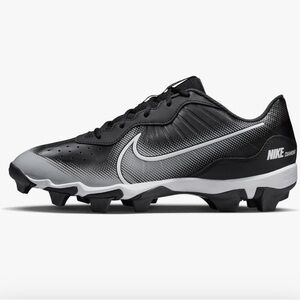 GUC Nike Alpha Huarache Keystone Low Rubber Baseball Cleats Black | Gray Sz 3.5